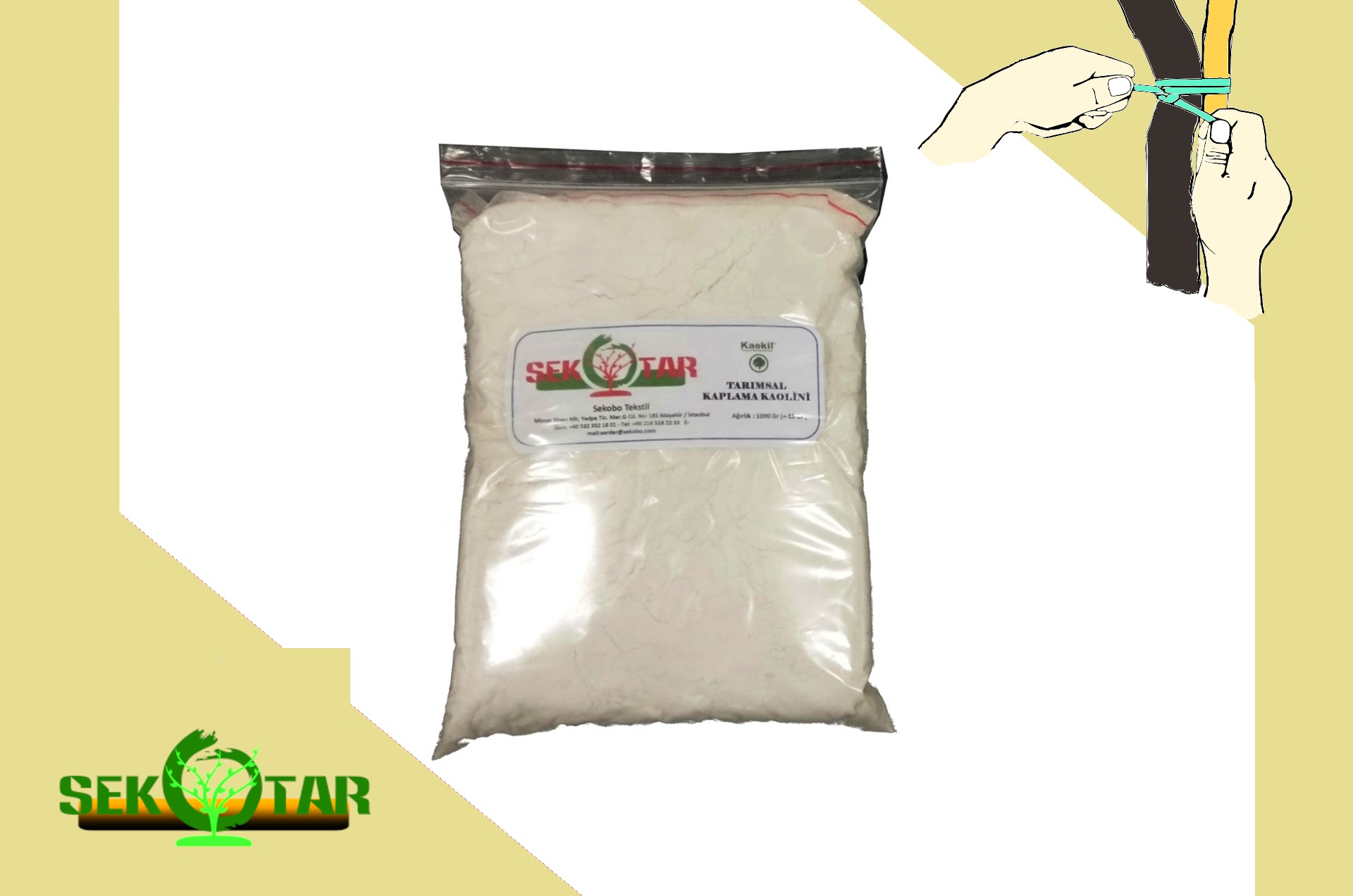 Kaokil 1 kg torba